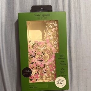 Kate Spade Floral iPhone 15 Pro Case